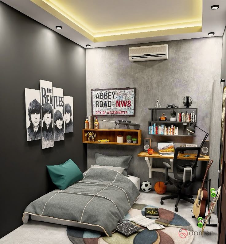 Kamar Kost 3x3 Bergaya Industrial