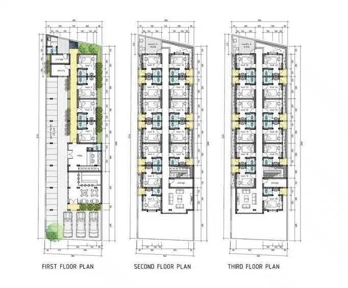 Denah Kost Mewah Bertingkat