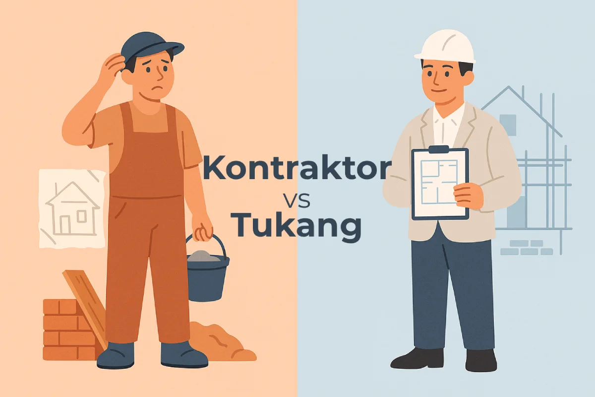 kontraktor vs tukang lepas untuk kost